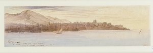 Veduta di Genova, 1864 da Edward Lear