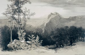 Vedute di Roma e dei suoi Dintorni: Civitella di Subiaco da Edward Lear