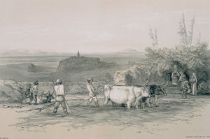 Vedute di Roma e dintorni: Roiate, una città vicino a Subiaco da Edward Lear