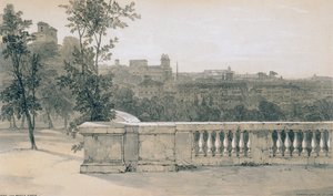 Vedute di Roma e dintorni: Roma dal Monte Pincio da Edward Lear