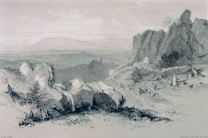 Vedute di Roma e dintorni: vista di Olevano da Edward Lear