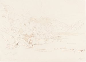 Wady Mokatteb, 1849 da Edward Lear