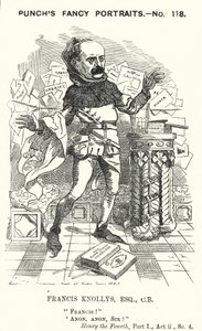 Francis Knollys, segretario privato del Principe di Galles (incisione) da Edward Linley (after) Sambourne