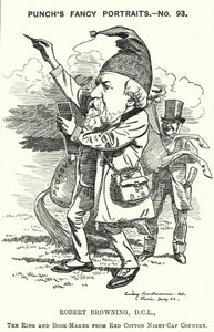 Robert Browning, poeta e drammaturgo inglese (incisione)