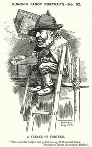 Cartone animato Punch: Sir Charles James Freake da Edward Linley (after) Sambourne