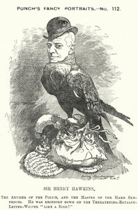 Cartone animato di Punch: Sir Henry Hawkins