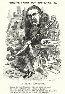 Cartone animato di Punch: Sir Henry Thompson, chirurgo inglese