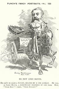 Cartone animato di Punch: Sir Robert Fowler da Edward Linley (after) Sambourne