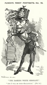 Cartone animato di Punch: William Ballantine, Serjeant-at-Law inglese da Edward Linley (after) Sambourne
