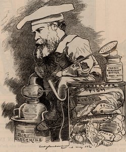 Caricatura di Frederick Settle Barff nella serie Punch