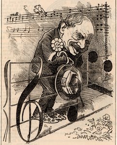 Cartone animato di Julius Benedict da Edward Linley Sambourne