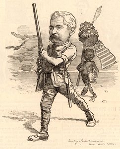 Illustrazione con Henry Morton Stanley da Edward Linley Sambourne