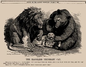 Il gatto necessario innocuo. Punch, 2 ottobre 1907