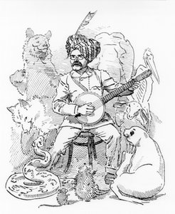 Illustrazione per il cartone animato di Sambourne da Punch, Rudyard Kipling