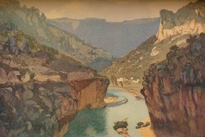 Le gole del Tarn, 1912, 1914 da Edward Louis Lawrenson