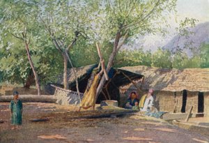 Un barcaiolo e la sua famiglia