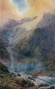 Lago Shisha Nag al tramonto da Edward Mary Joseph Molyneux