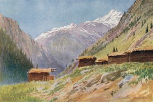 Vista sulla Valle di Gurais, dal villaggio di Dudhgai da Edward Mary Joseph Molyneux