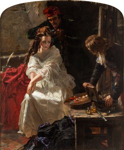 Charlotte Corday nella prigione della Conciergerie da Edward Matthew Ward