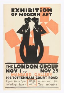 Poster, Esposizione di Arte Moderna - Il Gruppo di Londra da Edward McKnight Kauffer