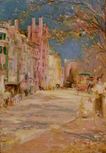 Scena di strada a Boston (Boston Common) da Edward Mitchell Bannister