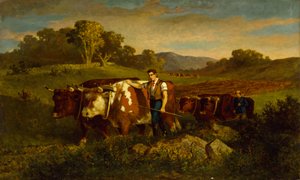 Pastore con mucche, 1869