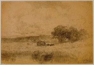 Paesaggio, boschi (#13) c. 1880 da Edward Mitchell Bannister
