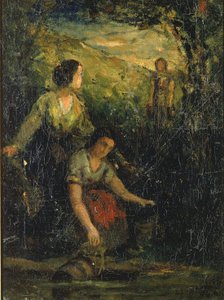 La piscina per bere (tre donne in acqua) da Edward Mitchell Bannister