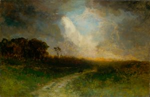 Paesaggio Senza Titolo, Uomo a Cavallo, 1884