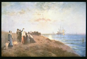 Imbarco dei Pellegrini da Edward Moran