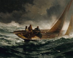 Affrontare una Tempesta, ca. 1889 da Edward Moran