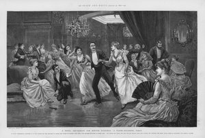 Un nuovo divertimento per le serate invernali - una festa per lucidare il pavimento da Edward Morant Cox