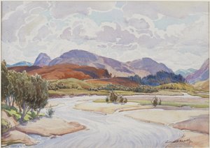 Sul fiume Spey, c.1935