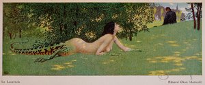 Lucertola (metà donna, metà lucertola verde), 1908