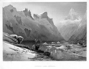Lago di Iceberg, Isterdal, Norvegia, metà-fine XIX secolo