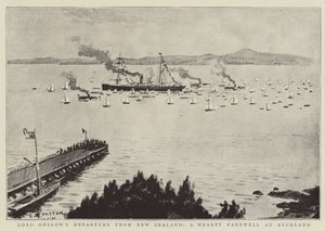 La partenza di Lord Onslow dalla Nuova Zelanda, un caloroso addio ad Auckland da Edward Payton