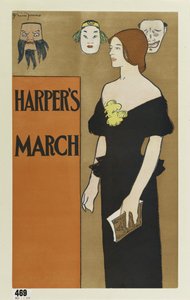 Poster pubblicitario per la rivista Harpers, marzo 1896