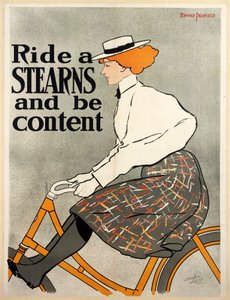 Cavalca una Stearns e sii contento, c. 1896 da Edward Penfield