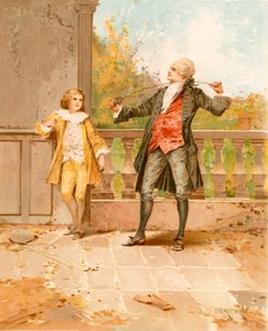 La lezione di scherma da Edward Percy Moran