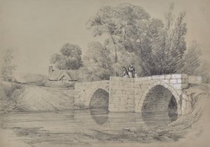 Paesaggio con ponte e figure da Edward Pretty