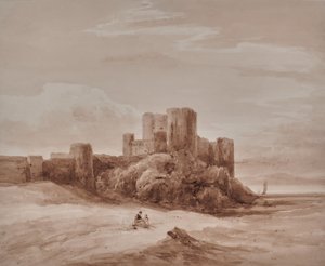 Paesaggio marino con castello da Edward Pretty