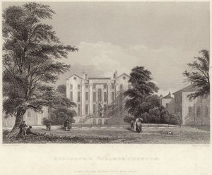 Addiscombe College a Croydon (incisione) da Edward Pritchett