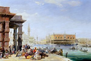 Il Palazzo Ducale da Santa Maria della Salute da Edward Pritchett