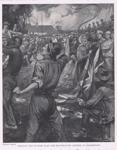 Abbattimento della bandiera britannica e maltrattamento dei kaffir a Klerksdorp da Edward Read