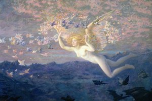 Sulle ali del mattino, 1905 da Edward Robert Hughes