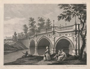 Vista prospettica del ponte a Sion