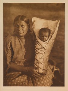Una madre comanche da Edward S. Curtis