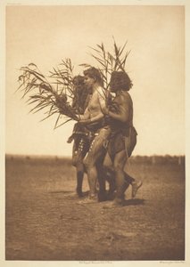 Cerimonia di medicina Arikara - le anatre da Edward S. Curtis