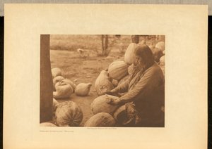 Kürbisse schälen - Wichita da Edward S. Curtis