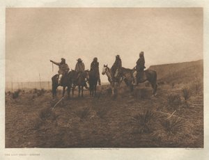 Portfolio I, lastra 19: Il sentiero perduto-Apache da Edward S. Curtis